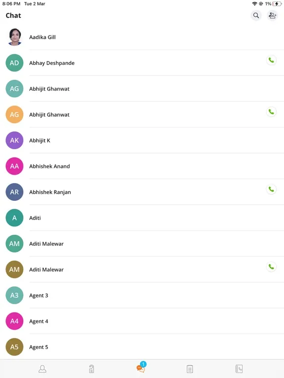 Zrzuty ekranu WorkApps iPad 
